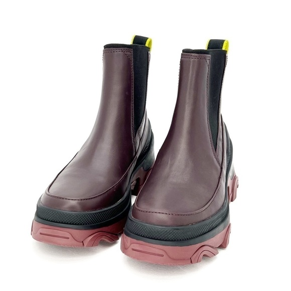 Sorel Brex Waterproof Chelsea Boots Size 5.5 Cinder Sea Sprite Rain New NWT - Picture 4 of 12